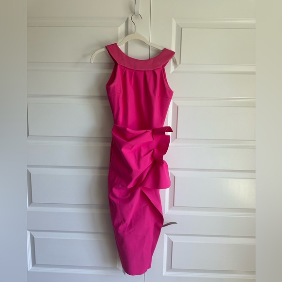 Chiara Boni La Petite Robe Sleeveless‎ Ruffle Sheath Dress Size 38 - Picture 4 of 12